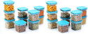 Solomon Plastic Grocery Container  - 600 (Pack of 20, Blue)