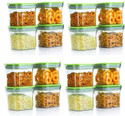 Solomon Plastic Grocery Container  - 600 (Pack of 16, Green)