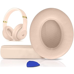 solowit earpads for beats studio 3 amp studio 2 over-ear headphones - black
