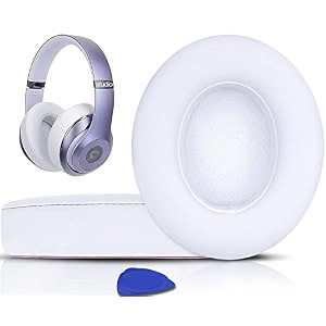 solowit earpads for beats studio 3 amp studio 2 over-ear headphones - white
