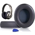SoloWIT Replacement Ear Pads Cushions for Beats Studio 2 &amp; Studio 3 Wired &amp; Wireless Headphones, Earpads with Soft Protein Leather, Noise Isolation Memory Foam, Added Thickness - Titanium
