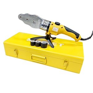 heavy ppr pvc plastic pipe welding jointing heating machine 20 to 32mm in steel box with all dies and accessories with plastic handle for plumbers