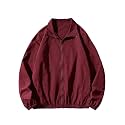 SOLY HUX Men's Varsity Jacket Zipper Color Block Windbreaker Jackets Coats