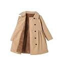 SOLY HUX Toddler Girl's Double Breasted Long Sleeve Trench Coat Outwear