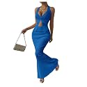 SOLY HUX Women's 2 Piece Outfit Twist Front Halter Cami Skirt Summer Set
