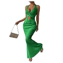 SOLY HUX Women's 2 Piece Outfit Twist Front Halter Cami Skirt Summer Set