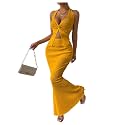 SOLY HUX Women's 2 Piece Outfit Twist Front Halter Cami Skirt Summer Set