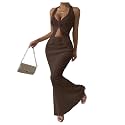 SOLY HUX Women's 2 Piece Outfit Twist Front Halter Cami Skirt Summer Set
