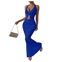 SOLY HUX Women's 2 Piece Outfit Twist Front Halter Cami Skirt Summer Set