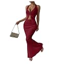 SOLY HUX Women's 2 Piece Outfit Twist Front Halter Cami Skirt Summer Set