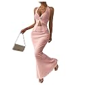 SOLY HUX Women's 2 Piece Outfit Twist Front Halter Cami Skirt Summer Set