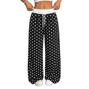 SOLY HUX Womens Plaid Checkered Pants Flannel