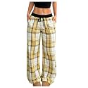 SOLY HUX Women39s Plaid Checkered Pants Flannel