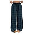 SOLY HUX Women39s Plaid Checkered Pants Flannel