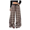 SOLY HUX Women39s Plaid Checkered Pants Flannel