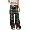 SOLY HUX Women39s Plaid Checkered Pants Flannel
