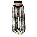 SOLY HUX Women39s Plaid Checkered Pants Flannel