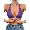 SOLY HUX Women's Sheer Mesh Bralette Front Closure Bras