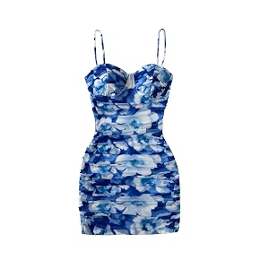 SOLY HUX Womens Summer Floral Corset Dress