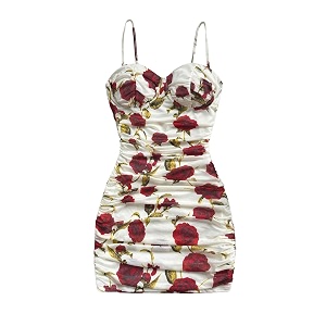 SOLY HUX Womens Summer Floral Corset Dress
