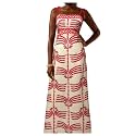 SOLY HUX Women's Summer Maxi Dress Tropical Cut Out Backless Cami Sundress