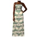 SOLY HUX Women's Summer Maxi Dress Tropical Cut Out Backless Cami Sundress
