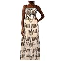 SOLY HUX Women's Summer Maxi Dress Tropical Cut Out Backless Cami Sundress
