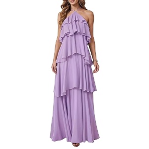 SOLY HUX Womens Wedding Guest Maxi Dress
