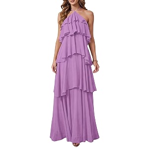 SOLY HUX Womens Wedding Guest Maxi Dress