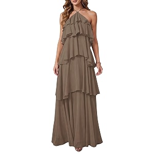SOLY HUX Womens Wedding Guest Maxi Dress