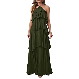 SOLY HUX Womens Wedding Guest Maxi Dress