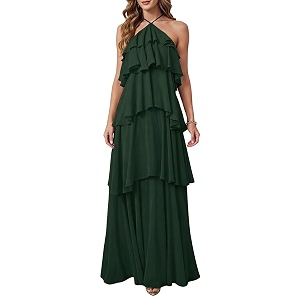 SOLY HUX Womens Wedding Guest Maxi Dress
