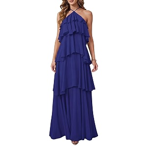 SOLY HUX Womens Wedding Guest Maxi Dress