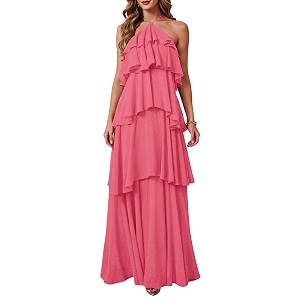 SOLY HUX Womens Wedding Guest Maxi Dress
