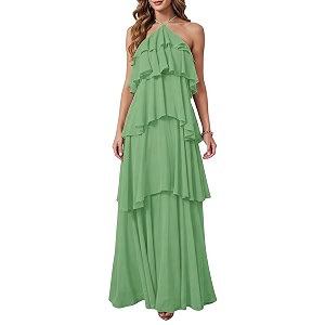 SOLY HUX Womens Wedding Guest Maxi Dress