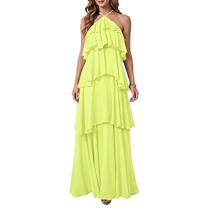 SOLY HUX Womens Wedding Guest Maxi Dress