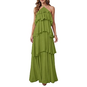 SOLY HUX Womens Wedding Guest Maxi Dress