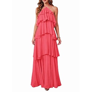 SOLY HUX Womens Wedding Guest Maxi Dress