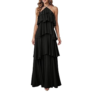 SOLY HUX Womens Wedding Guest Maxi Dress