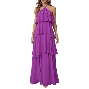 SOLY HUX Womens Wedding Guest Maxi Dress
