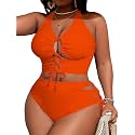 SOLY HUX Womens Plus Size Two Piece Bathing Suit Bikini Swimsuit