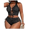 SOLY HUX Womens Plus Size Two Piece Bathing Suit Bikini Swimsuit