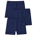 Somaibo 3 Pack Girls Bike Shorts Kids Cartwheel Under Dress Cotton Short
