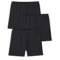 Somaibo 3 Pack Girls Bike Shorts Kids Cartwheel Under Dress Cotton Short