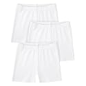 Somaibo 3 Pack Girls Bike Shorts Kids Cartwheel Under Dress Cotton Short