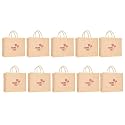 Soman Jute Ecofriendly Large(14x6x12inches) Return Gift Bags Thankyou printed Natural Pack of 10 Bags