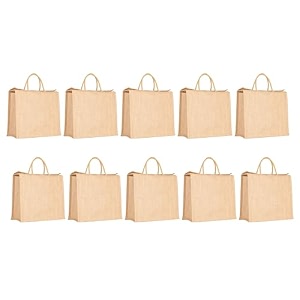 soman jute ecofriendly large return gift bags natural pack of 10 bags