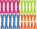 Somapa 40 Pcs Mix Color Plastic Cloth