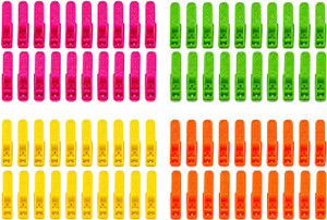 Somapa 72 Pcs Mix Color Plastic Cloth