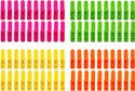 Somapa 72 Pcs Mix Color Plastic Cloth